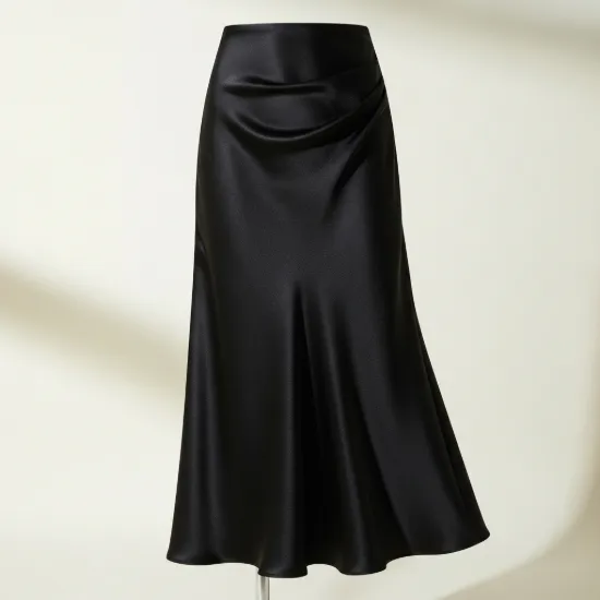 Luna Saten Midi Boy Etek