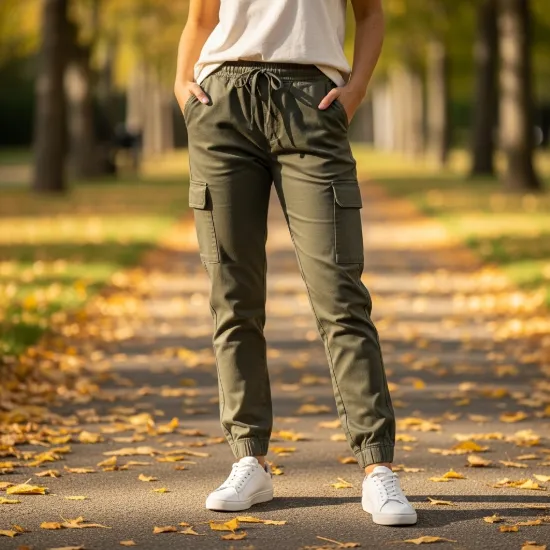 Terra Kargo Cep Detaylı Pamuklu Jogger Pantolon