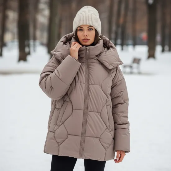 Cloud Yumuşak Dokulu Kapüşonlu Şişme Mont