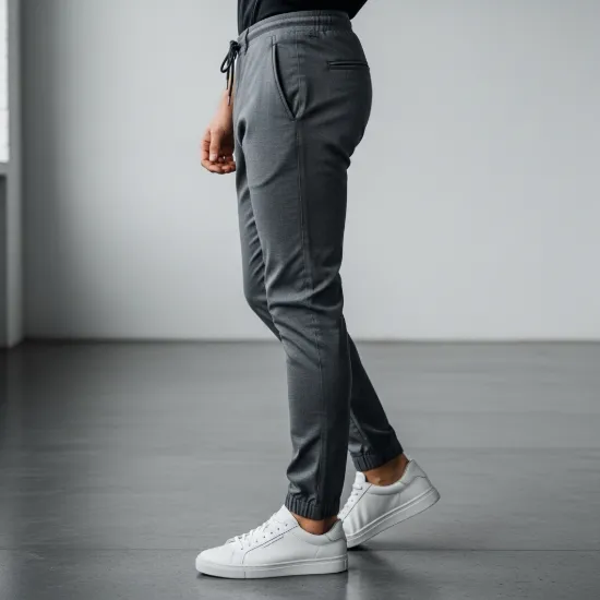 Nova Esnek Dokulu Slim-Fit Jogger Pantolon
